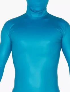 Morph Suit Water Blue Zentai Suit Full Body Lycra Spandex Bodysuit