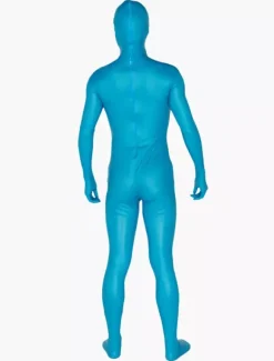 Morph Suit Water Blue Zentai Suit Full Body Lycra Spandex Bodysuit