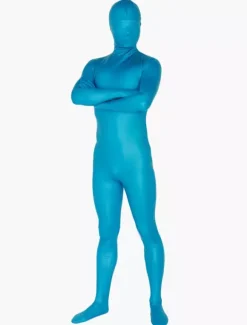 Morph Suit Water Blue Zentai Suit Full Body Lycra Spandex Bodysuit