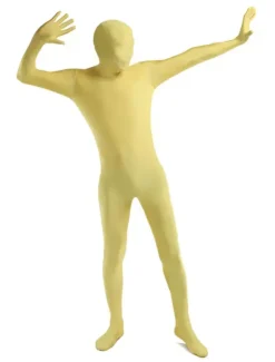 Morph Suit Yellow Lycra Spandex fabric Zentai Suit Unisex Full Body Suit