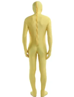 Morph Suit Yellow Lycra Spandex fabric Zentai Suit Unisex Full Body Suit