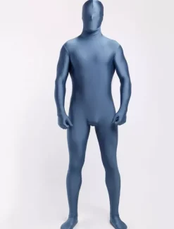 Morph Suit Blue Zentai Suit Full Body Lycra Spandex Bodysuit