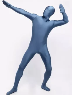 Morph Suit Blue Zentai Suit Full Body Lycra Spandex Bodysuit