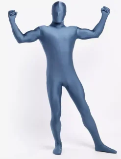 Morph Suit Blue Zentai Suit Full Body Lycra Spandex Bodysuit
