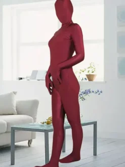 Morph Suit Dark Red Lycra Spandex Zentai Suit