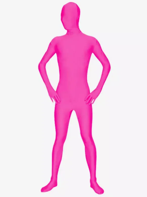 Morph Suit Fuchsia Lycra Spandex Fabric Zentai Suit Unisex Full Body Suit