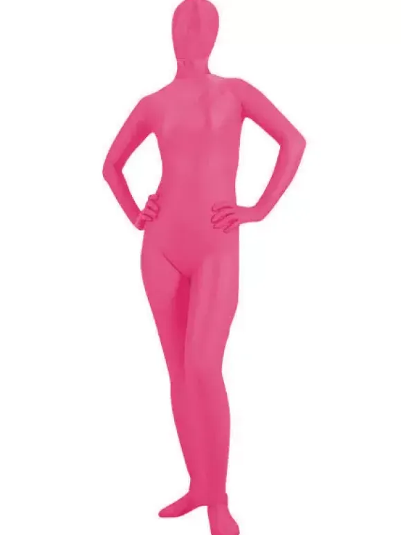 Morph Suit Fuchsia Lycra Spandex Fabric Zentai Suit Unisex Full Body Suit
