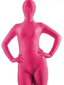 Morph Suit Fuchsia Lycra Spandex Fabric Zentai Suit Unisex Full Body Suit