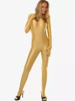 Morph Suit Gold Lycra Spandex Catsuit