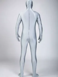 Morph Suit Grey Lycra Spandex Fabric Zentai Suit Unisex Full Body Suit