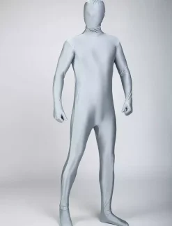 Morph Suit Grey Lycra Spandex Fabric Zentai Suit Unisex Full Body Suit