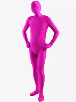 Morph Suit Purple Lycra Spandex Fabric Zentai Suit Unisex Full Body Suit