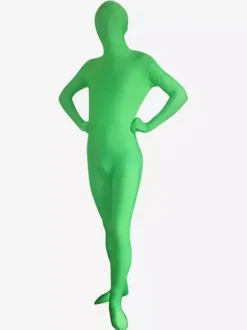 Morph Suit St Patricks Day Costume Spandex Zentai Lycra Green Full Bodysuits