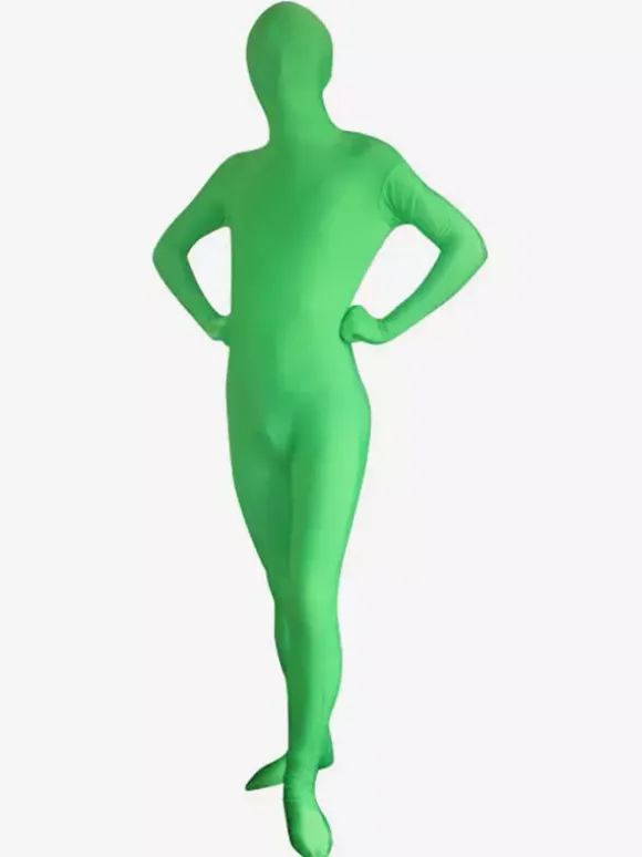 Morph Suit St Patricks Day Costume Spandex Zentai Lycra Green Full Bodysuits