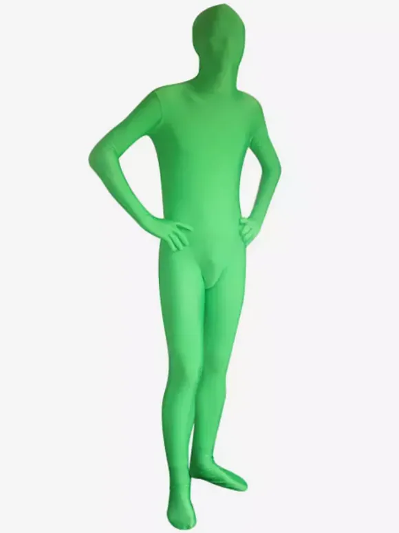 Morph Suit St Patricks Day Costume Spandex Zentai Lycra Green Full Bodysuits