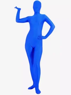Morph Suit Unisex Blue Lycra Spandex Zentai Suit