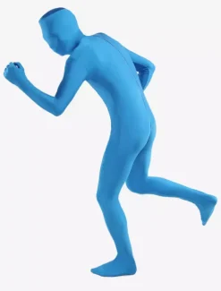 Morph Suit Unisex Blue Lycra Spandex Full Body Zentai Suit Morphsuits