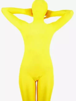 Morph Suit Unisex Yellow Lycra Spandex Zentai Suit