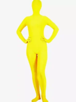 Morph Suit Unisex Yellow Lycra Spandex Zentai Suit