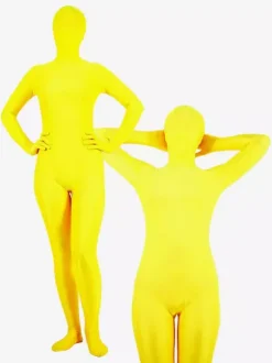 Morph Suit Unisex Yellow Lycra Spandex Zentai Suit