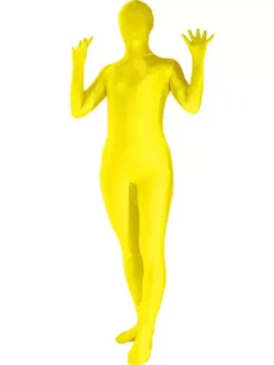 Morph Suit Yellow Lycra Spandex Zentai Suit