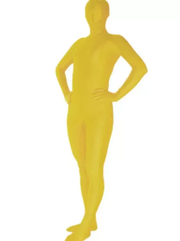 Morph Suit Yellow Lycra Spandex Zentai Suit