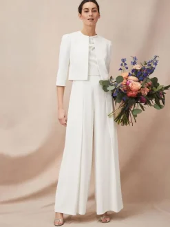 Mother Dress Jewel Neck 3/4 Length Sleeves A-Line Pleated Guest Dresses For Wedding Free Customization