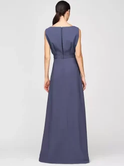 Mother Dress Jewel Neck Sleeveless Jumpsuit Pleated Ankle-Length Guest Dresses For Wedding