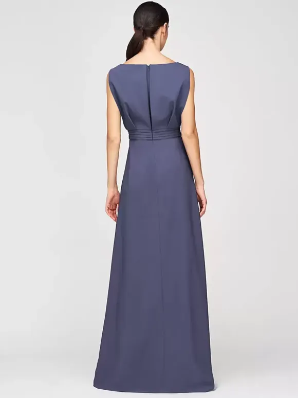 Mother Dress Jewel Neck Sleeveless Jumpsuit Pleated Ankle-Length Guest Dresses For Wedding