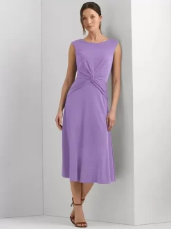 Mother Dress Jewel Neck Sleeveless Short Pleated Wedding Guest Dresses