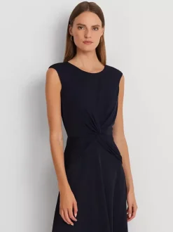 Mother Dress Jewel Neck Sleeveless Short Pleated Wedding Guest Dresses