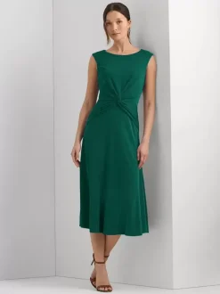 Mother Dress Jewel Neck Sleeveless Short Pleated Wedding Guest Dresses