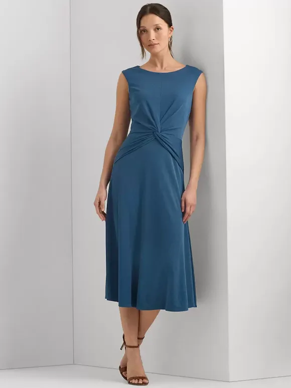 Mother Dress Jewel Neck Sleeveless Short Pleated Wedding Guest Dresses