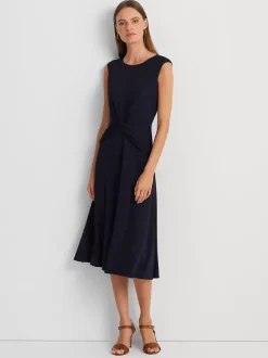 Mother Dress Jewel Neck Sleeveless Short Pleated Wedding Guest Dresses