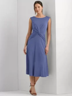 Mother Dress Jewel Neck Sleeveless Short Pleated Wedding Guest Dresses