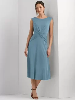 Mother Dress Jewel Neck Sleeveless Short Pleated Wedding Guest Dresses