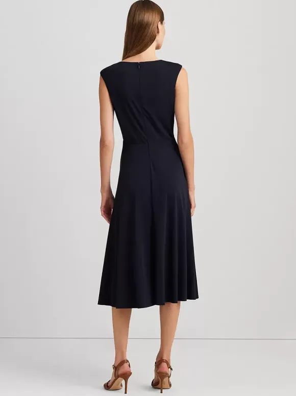 Mother Dress Jewel Neck Sleeveless Short Pleated Wedding Guest Dresses