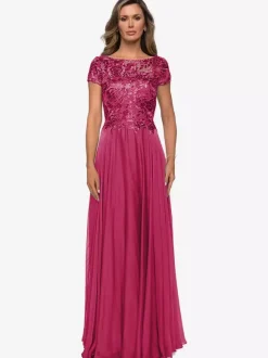Mother Dress Jewel Neck Short Sleeves A-Line Lace Wedding Guest Dresses