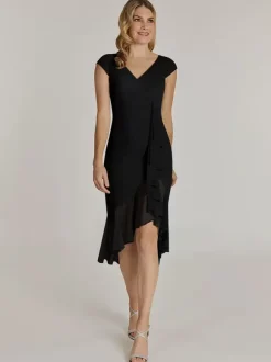 Mother Dress V-Neck Short Sleeves Short Pleated Wedding Guest Dresses