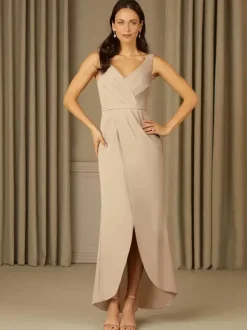 Mother Dress V-Neck Sleeveless Mermaid Lace Floor-Length Wedding Guest Dresses
