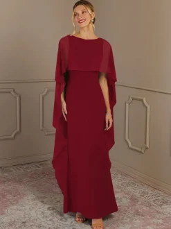 Mother Dress Jewel Neck Sleeveless A-Line Wedding Guest Dresses