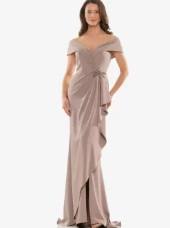Mother Dress Off-The-Shoulder Sleeveless Mermaid Applique Floor-Length Wedding Guest Dresses