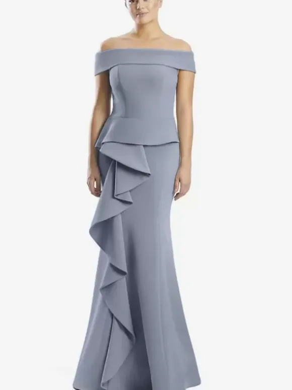 Mother Dress Off-The-Shoulder Sleeveless Mermaid Ruffles Wedding Guest Dresses