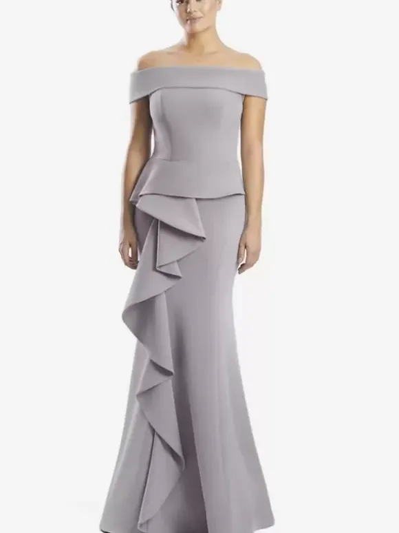 Mother Dress Off-The-Shoulder Sleeveless Mermaid Ruffles Wedding Guest Dresses