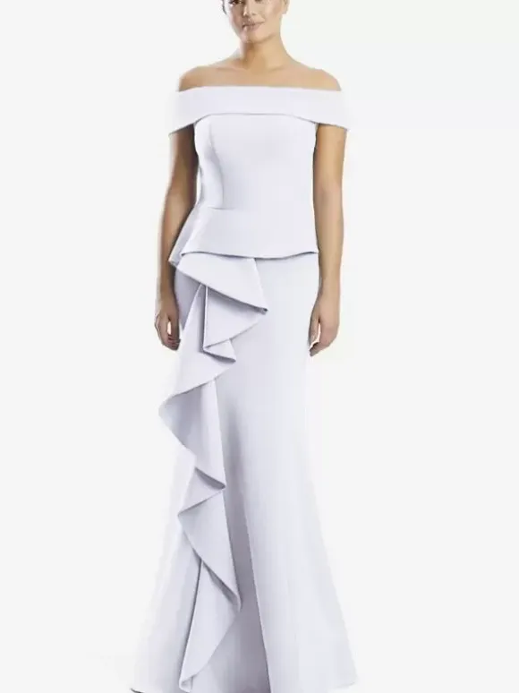 Mother Dress Off-The-Shoulder Sleeveless Mermaid Ruffles Wedding Guest Dresses
