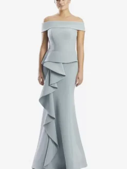 Mother Dress Off-The-Shoulder Sleeveless Mermaid Ruffles Wedding Guest Dresses
