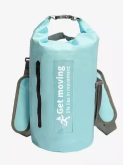 Multi-Color Waterproof Roll Top Dry Backpack With Front Zipper Pocket