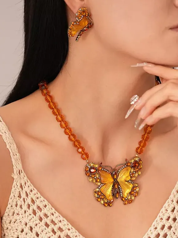 Necklace 18-24 Inches Vintage Butterfly Link Chain Alloy Daily Casual Adult's Girl's Jewelry