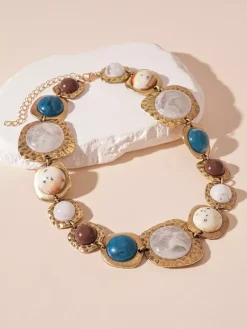 Necklace Synthetic Resin 16 Inches & Under Vintage Geometric Alloy Daily Casual Adult's Girl's Jewelry