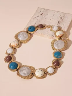 Necklace Synthetic Resin 16 Inches & Under Vintage Geometric Alloy Daily Casual Adult's Girl's Jewelry